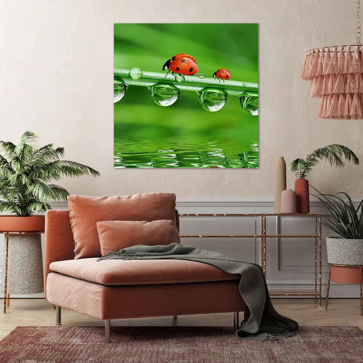 Quadro em tela - Estrada do verão - 40x40 cm