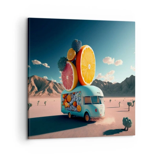 Quadro em tela - O sabor das férias - 60x60 cm