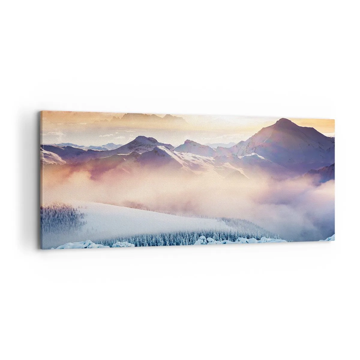Quadro em tela - O poder e a pureza da natureza - 120x50 cm