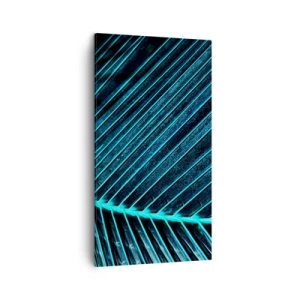 Quadro em tela - Textura verde - 45x80 cm