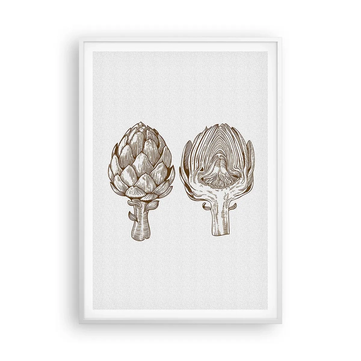 Pôster em moldura branca - Aula de anatomia - 70x100 cm