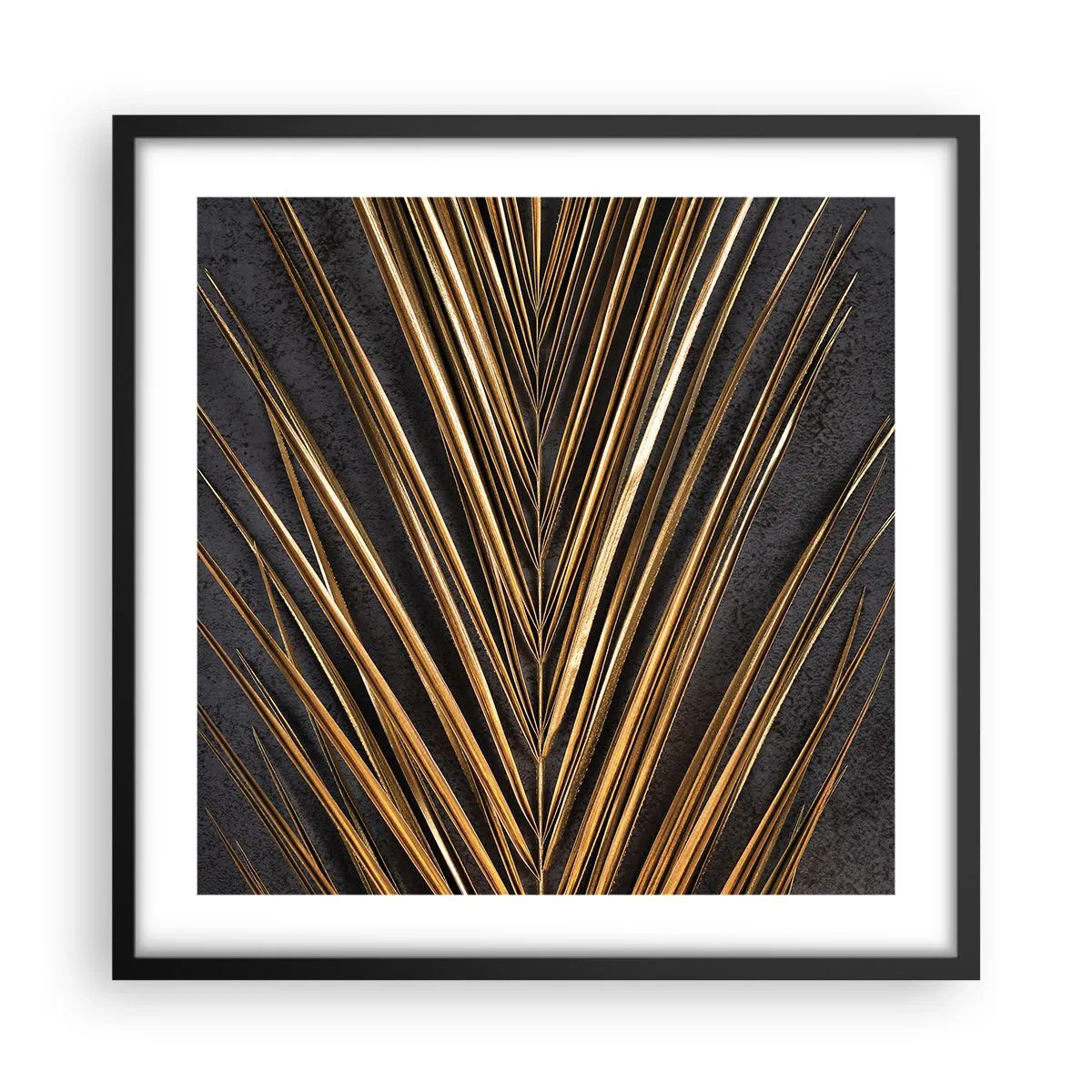 Pôster com moldura preta - Ouro dos trópicos - 50x50 cm