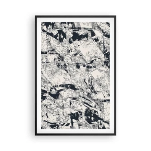 Pôster com moldura preta - Interpenetração de opostos - 61x91 cm