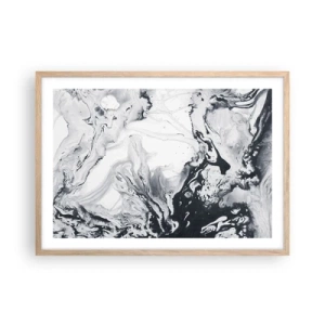 Pôster com moldura de carvalho claro - O Interior da Terra - 70x50 cm