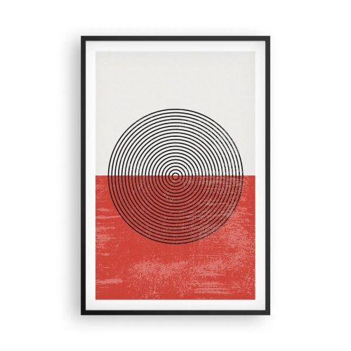 Pôster com moldura preta - Direto ao ponto - 61x91 cm