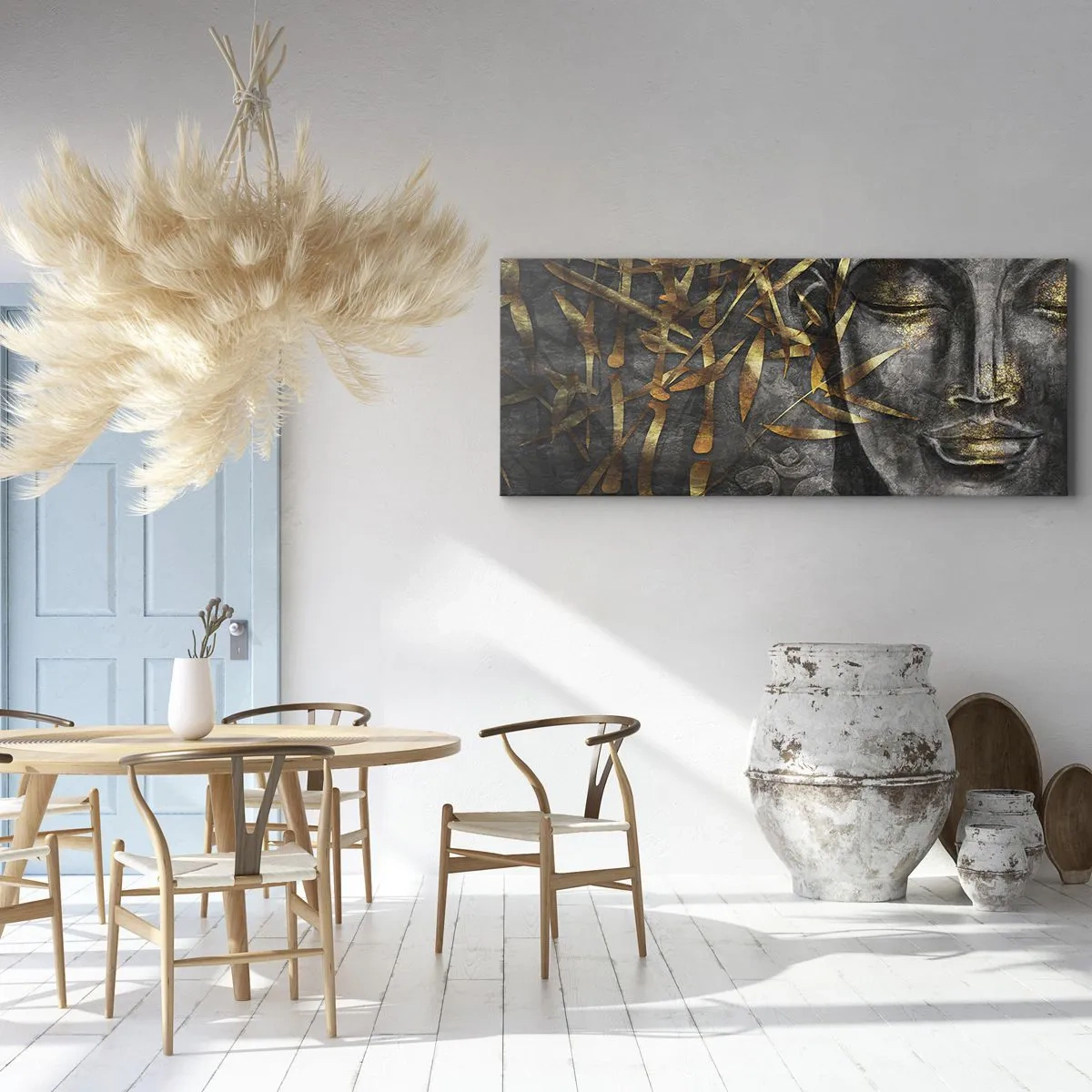 Quadro em tela - Sinta a paz - 160x50 cm