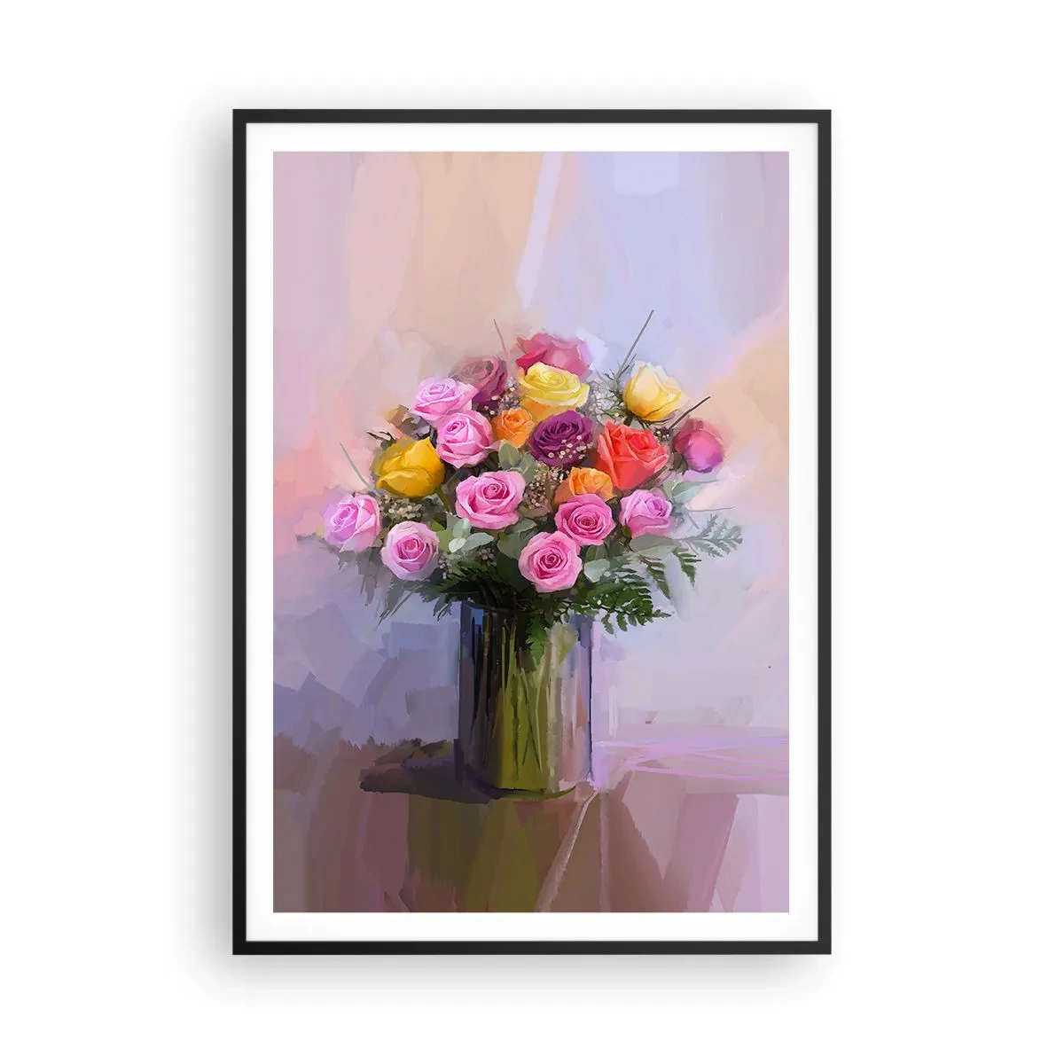 Pôster com moldura preta - Beleza retida - 70x100 cm