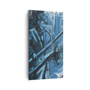 Quadro em tela - Rapsódia Urbana - 55x100 cm