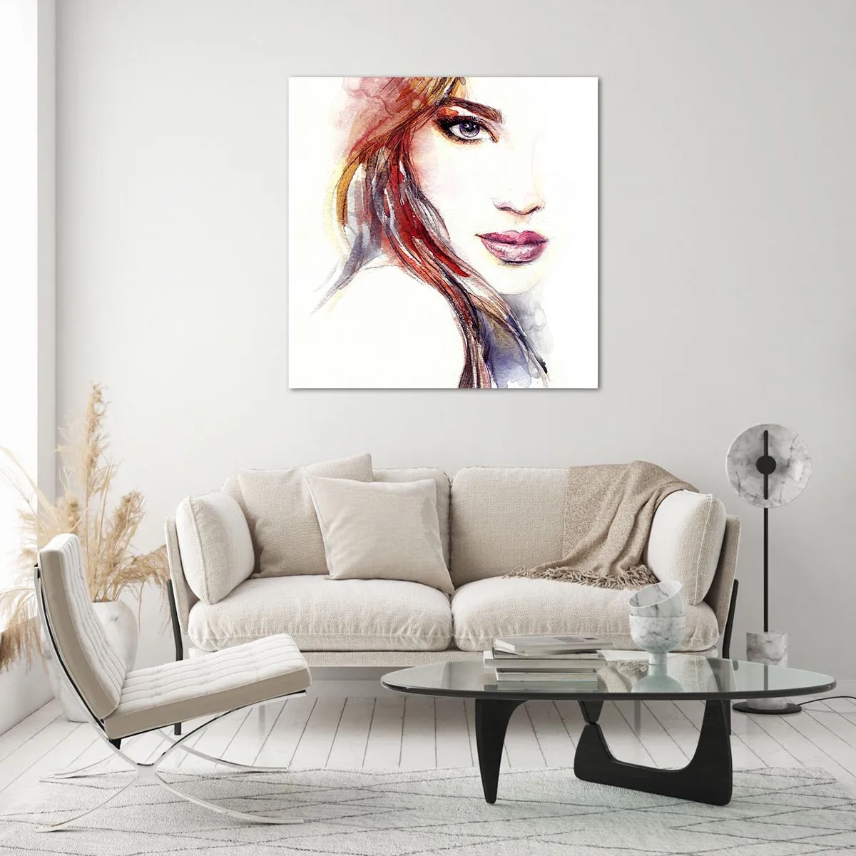 Quadro em vidro - Vademecum - siga-me - 60x60 cm