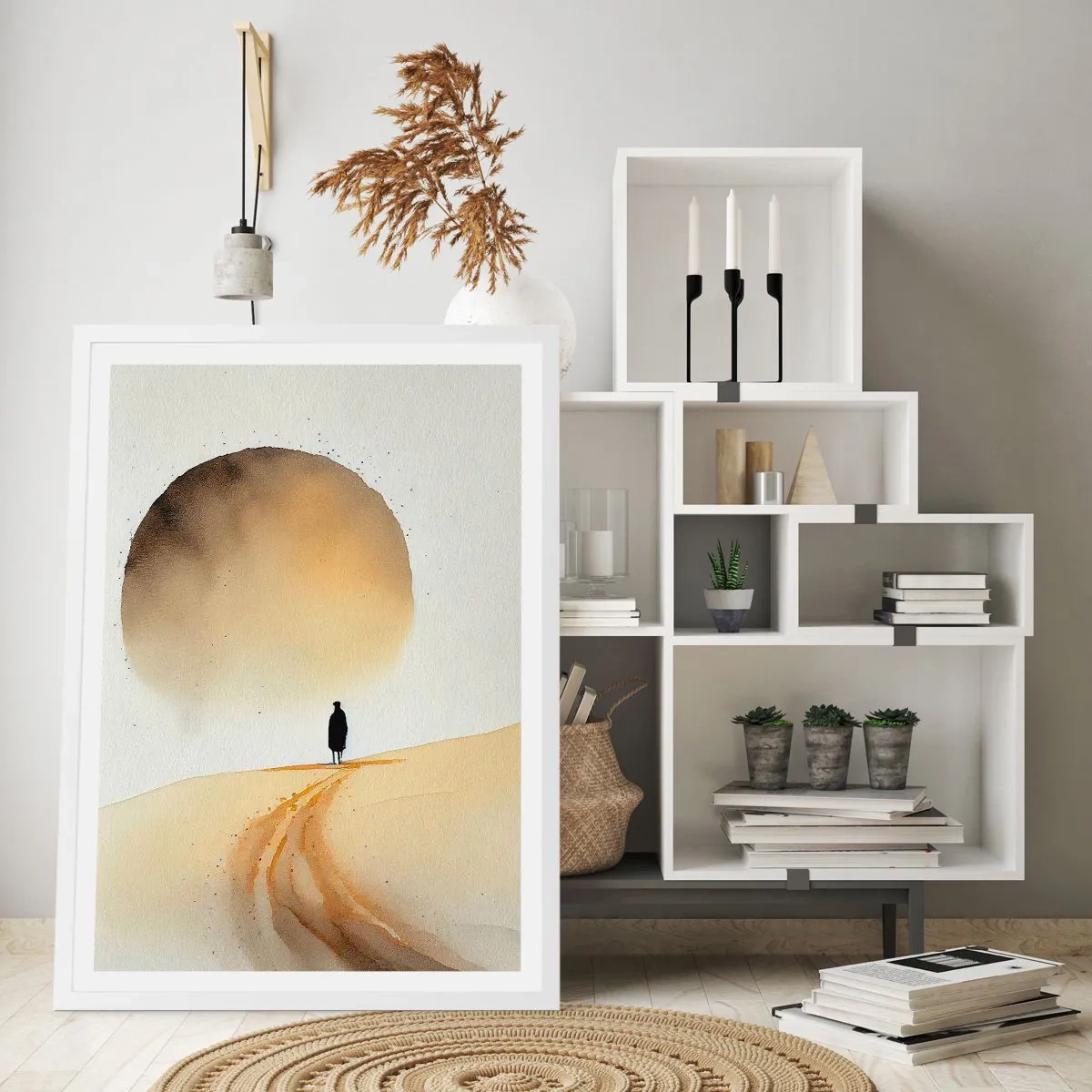 Pôster em moldura branca - Sempre com saudade - 70x100 cm