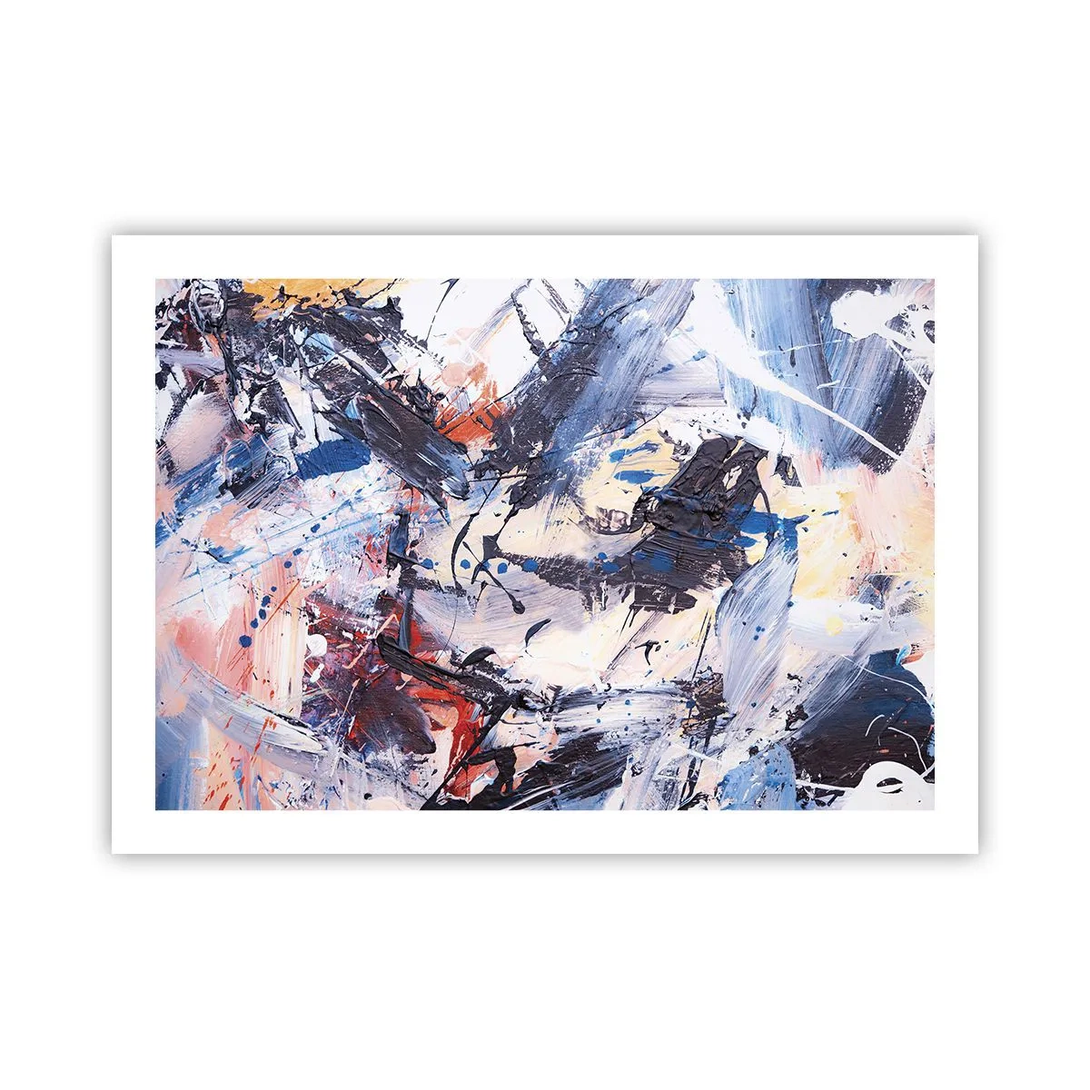 Pôster - Dança louca da abstração - 70x50 cm