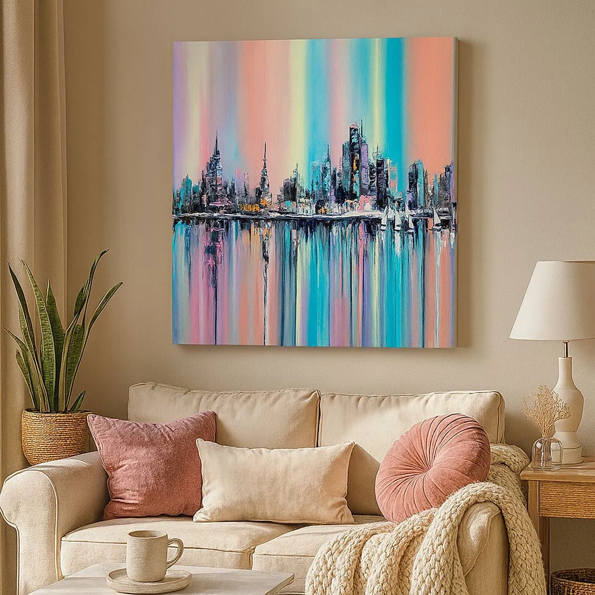 Quadro em tela - Brilho da noite - 30x30 cm