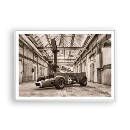 Pôster em moldura branca - O descanso do vencedor - 100x70 cm