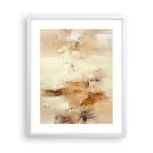 Pôster em moldura branca - Alma de âmbar - 40x50 cm