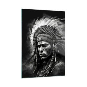 Quadro em vidro - Um líder e um guerreiro - 50x70 cm