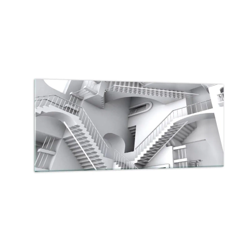 Quadro em vidro - Paradoxos do espaço - 120x50 cm