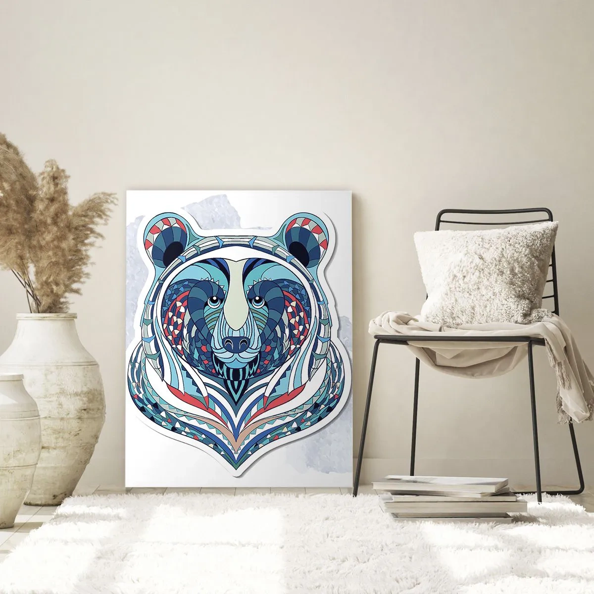Quadro em vidro - Eviva Gronelândia! - 80x120 cm