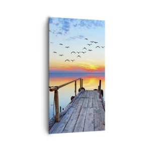 Quadro em tela - É hora de voltar... - 65x120 cm