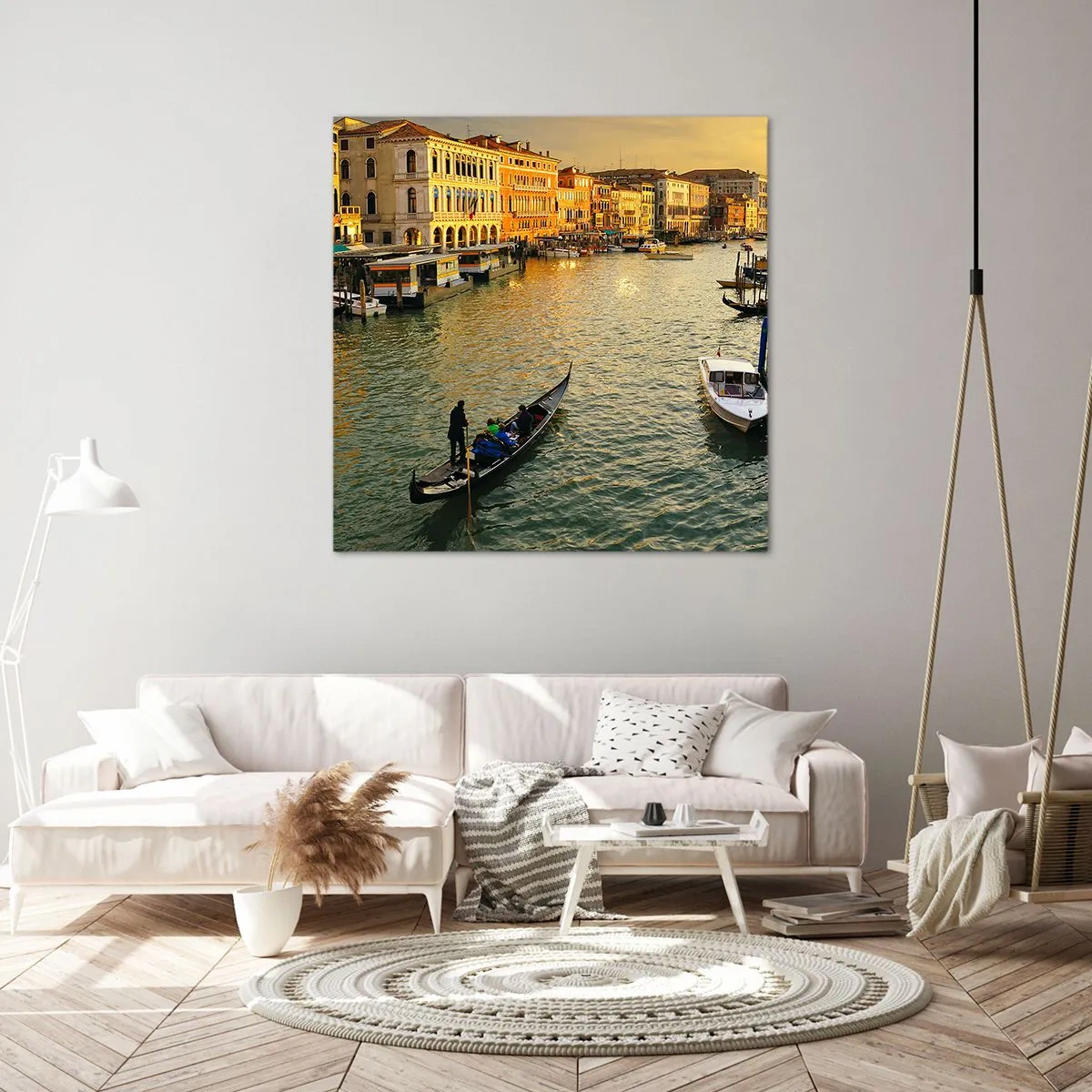 Quadro em tela - No lado ensolarado da rua - 70x70 cm