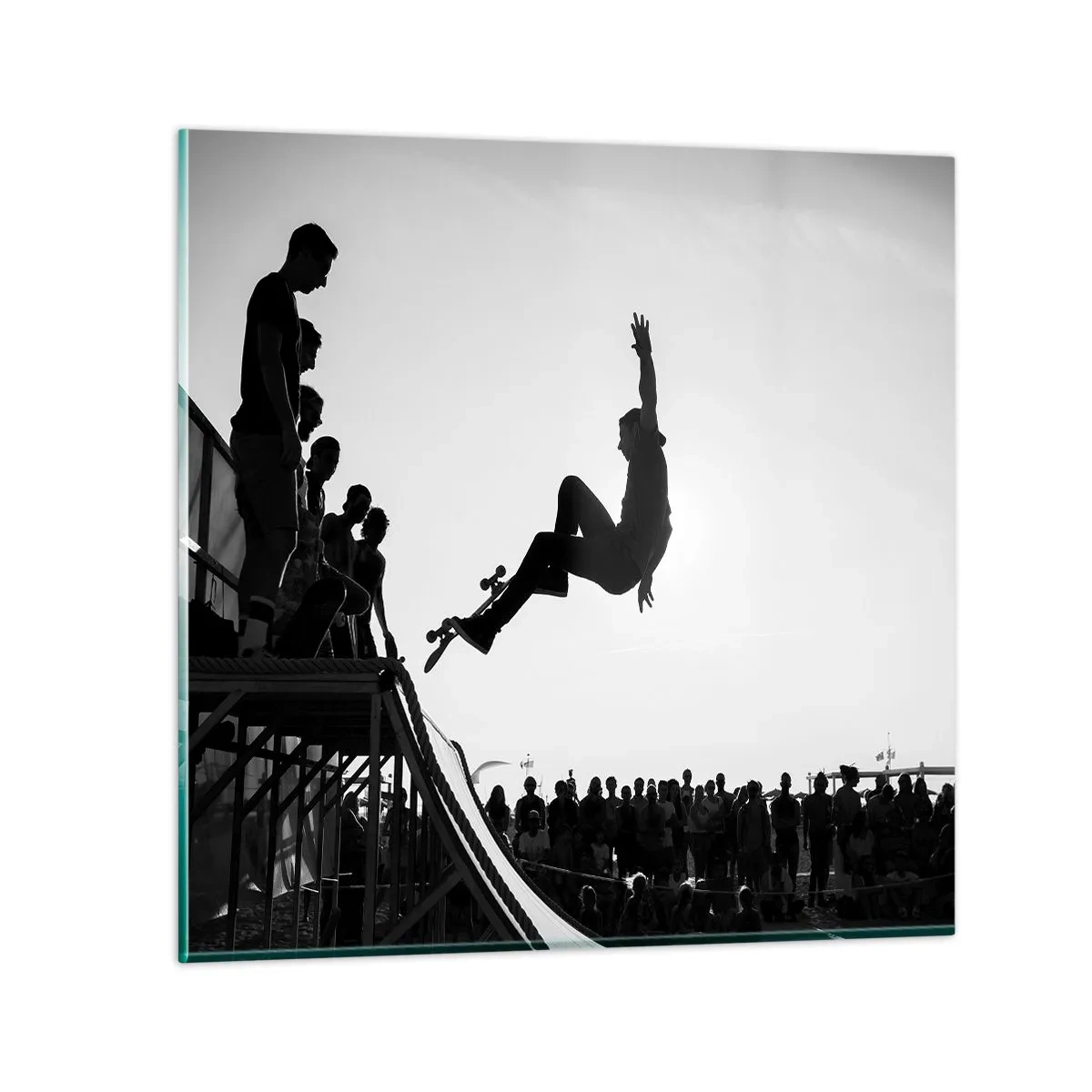 Quadro em vidro - Protagonistas e espectadores - 50x50 cm