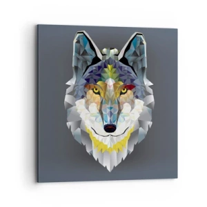 Quadro em tela - Quem não quer ser lobo, não lhe veste a pele - 70x70 cm