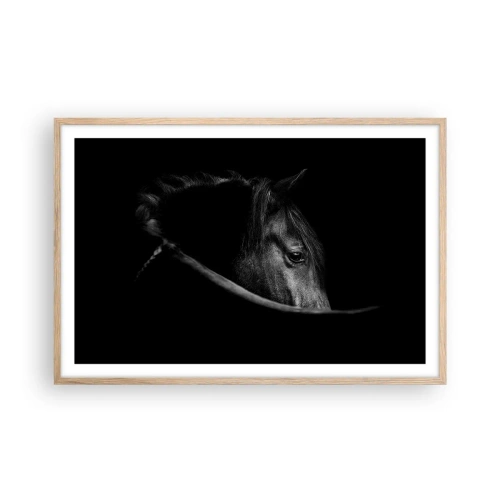 Pôster com moldura de carvalho claro - Príncipe Negro - 91x61 cm
