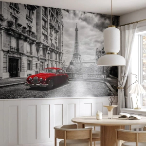 Papel de Parede Premium Canvas - Predador na cidade - Cidade, Torre Eiffel, Paris - 200x140 cm