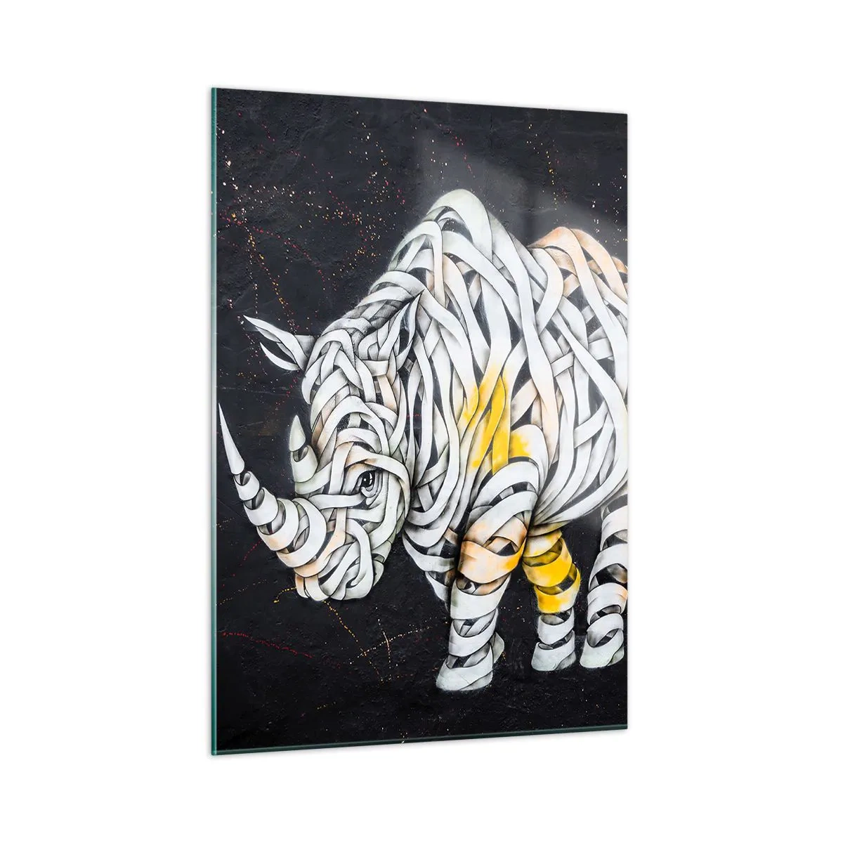 Quadro em vidro - Dizer que é casca grossa é um mito - 50x70 cm