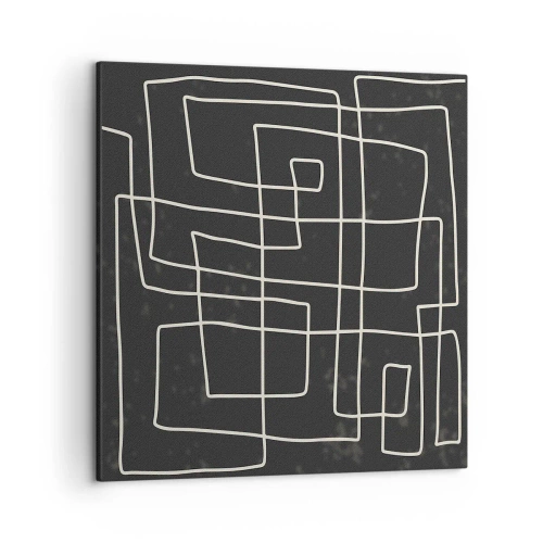 Quadro em tela - Não é tão simples - 50x50 cm