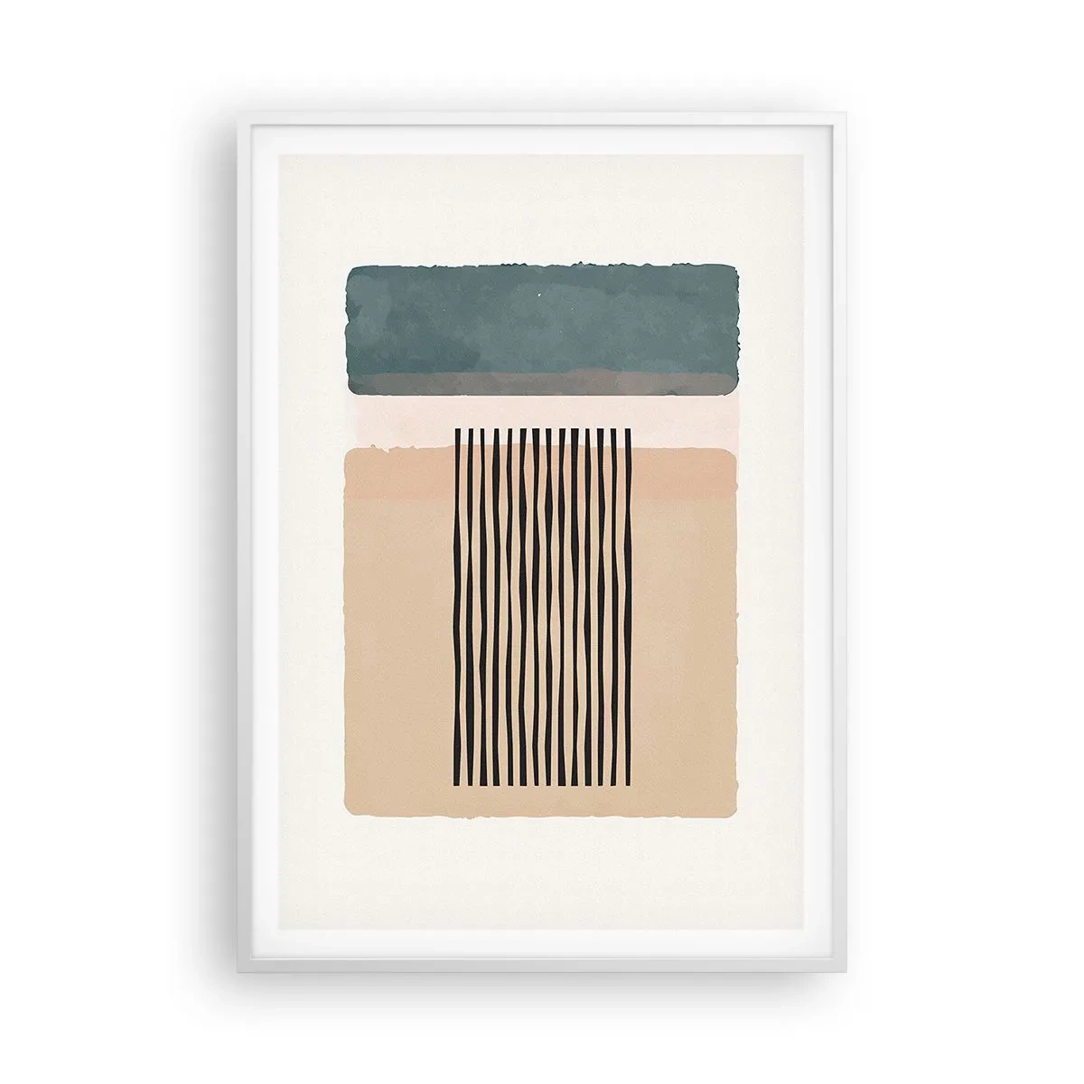 Pôster em moldura branca - Está tudo bem - 70x100 cm