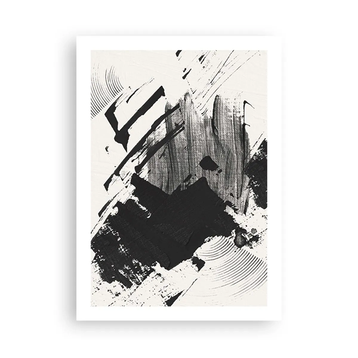 Pôster - Abstração – expressão do preto - 50x70 cm