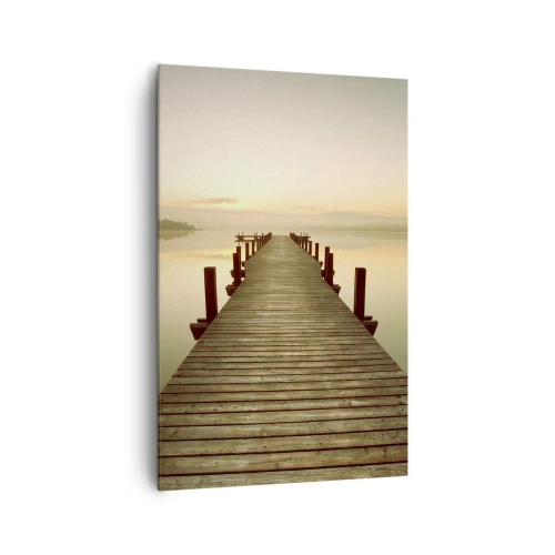 Quadro em tela - Antes do amanhecer, nascer do sol, luz - 80x120 cm