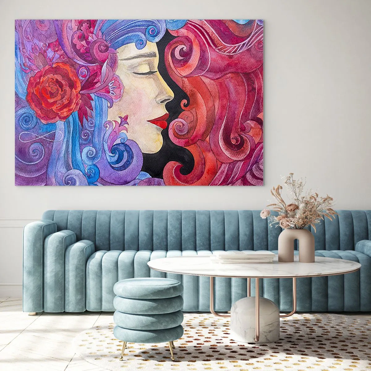 Quadro em vidro - Secessão ainda viva - 120x80 cm