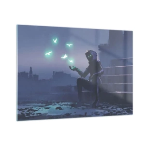 Quadro em vidro - A vida vai voltar - 100x70 cm