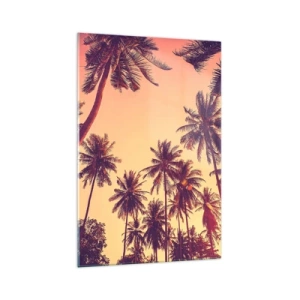 Quadro em vidro - Variação tropical - 70x100 cm