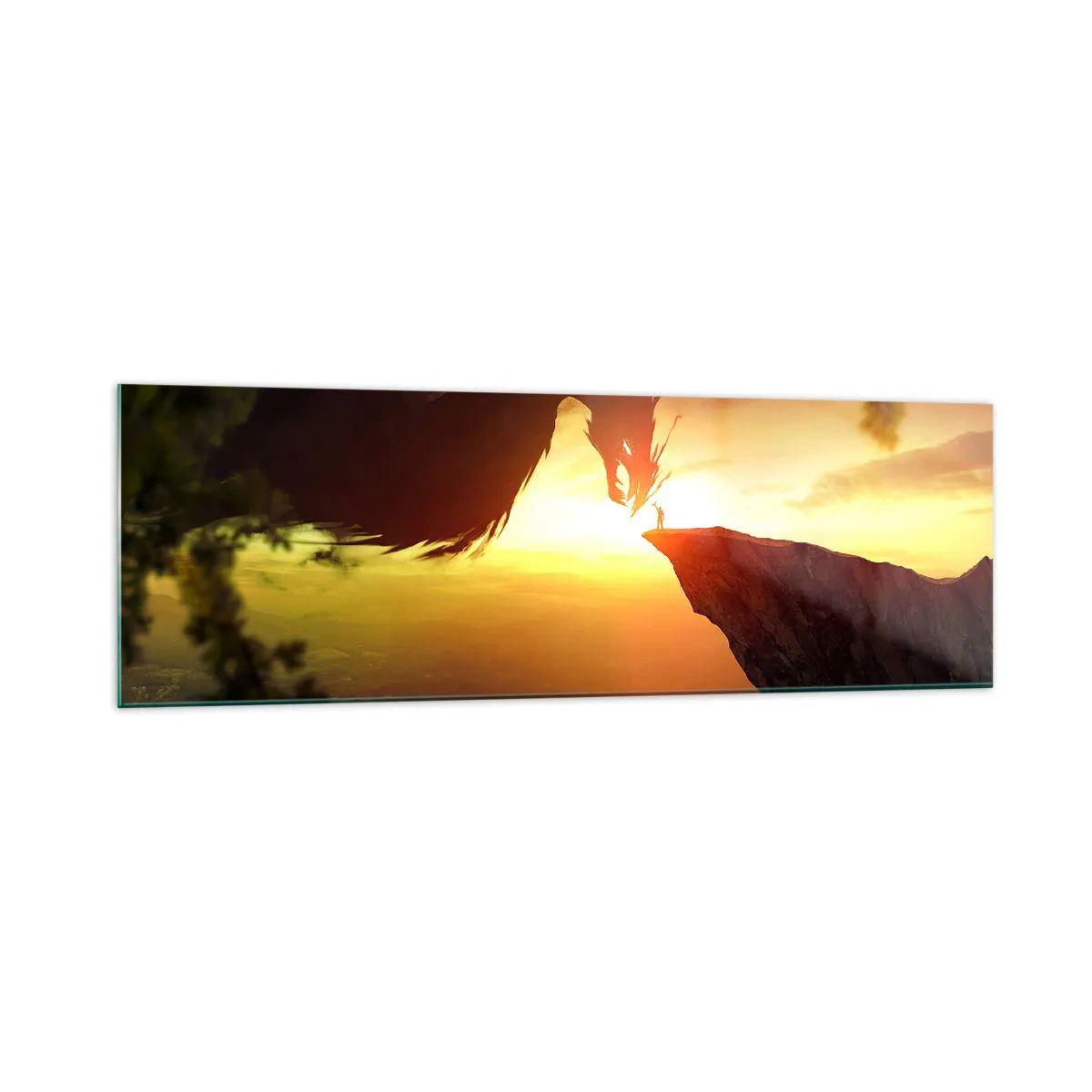 Quadro em vidro - O matador de dragões - 160x50 cm