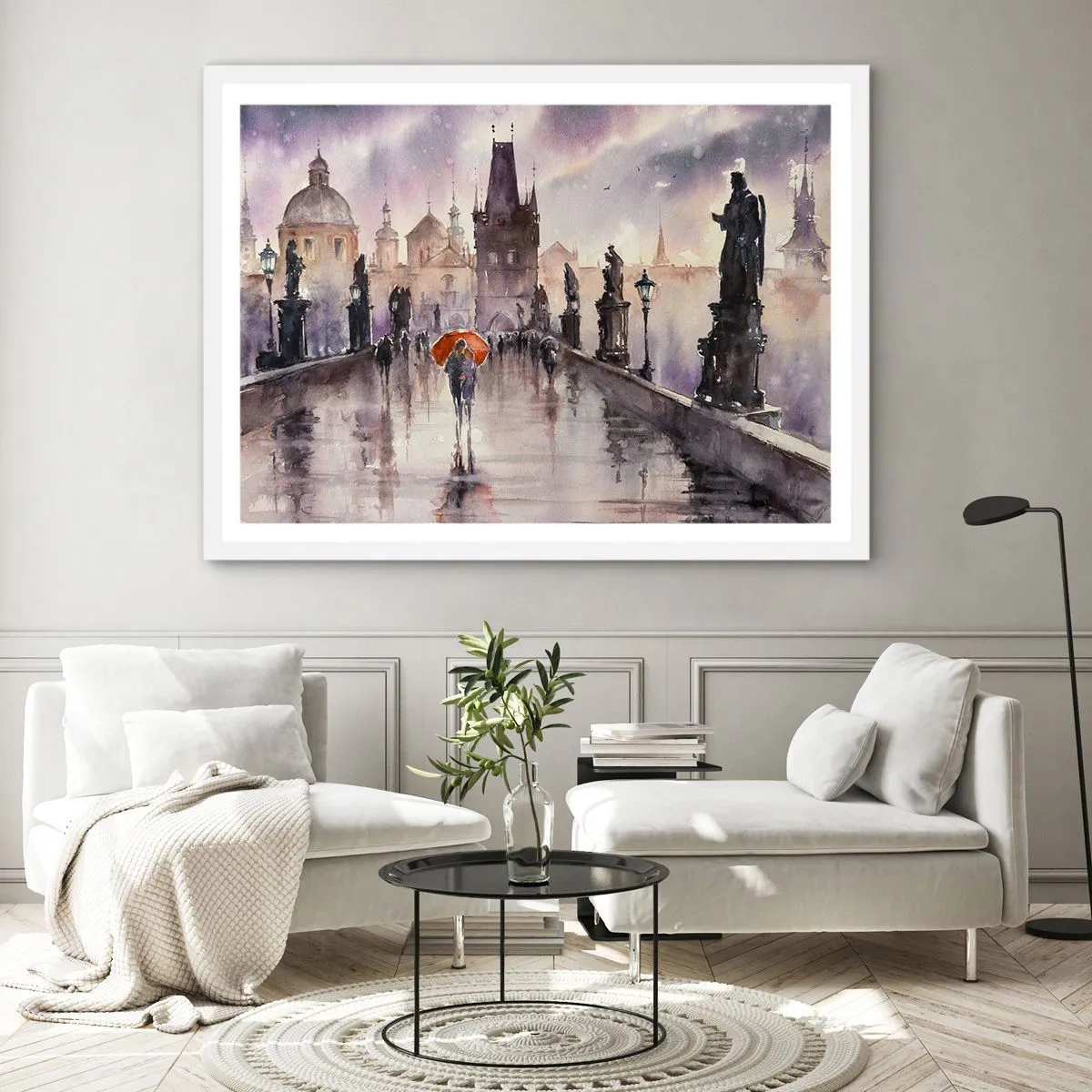 Pôster em moldura branca - Pessoas não mudam - 91x61 cm