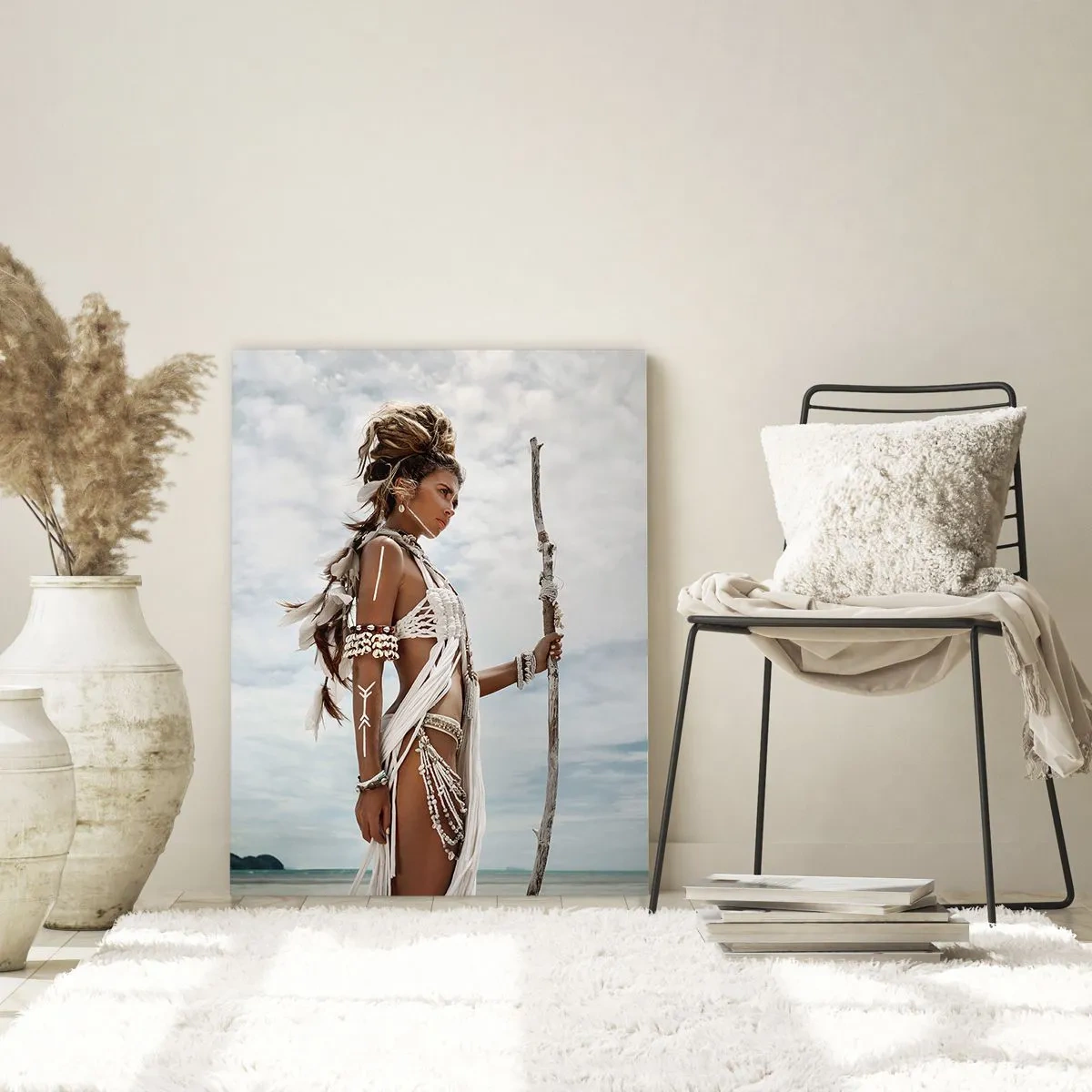 Quadro em vidro - Rainha dos trópicos - 50x70 cm