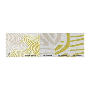 Amostra de papel de parede Premium Sand - Uma composição com uma curvatura suave - Minimalismo, Pedaço, Brilhante - 100x30 cm