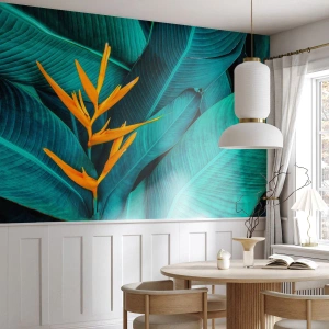 Papel de Parede Autocolante Deluxe Sticker - Flor do Éden - Strelitzia real, Flor, África - 500x350 cm