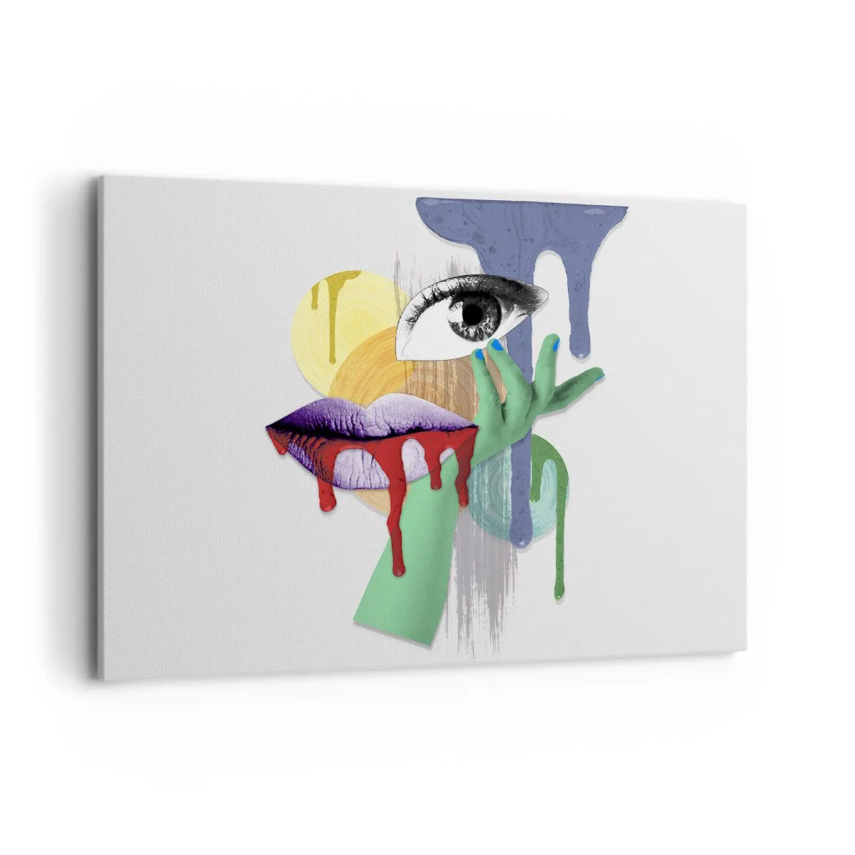 Quadro em tela - Retrato desconstruído - 100x70 cm