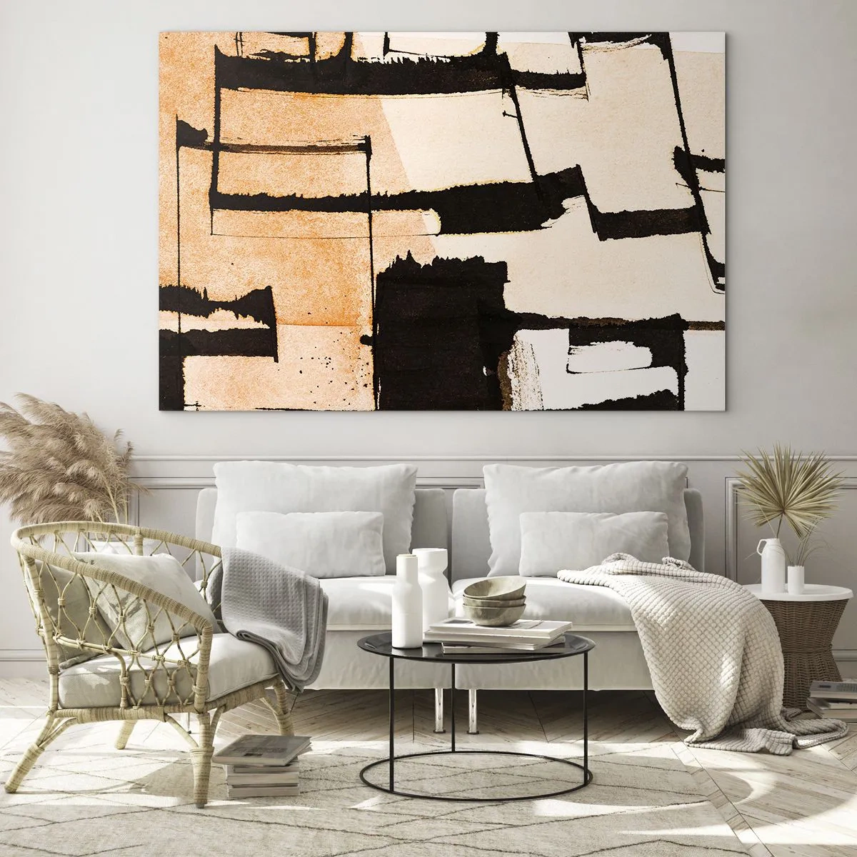 Quadro em vidro - No entanto, a ordem - 120x80 cm