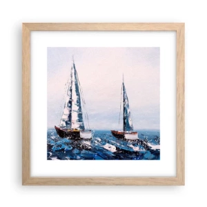 Pôster com moldura de carvalho claro - Irmandade do vento - 30x30 cm