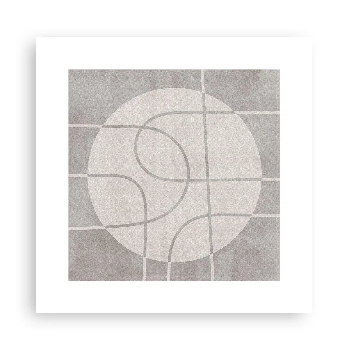 Pôster - Circular e direto - 30x30 cm