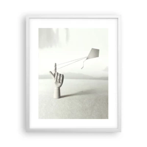 Pôster em moldura branca - Prova de força - 40x50 cm