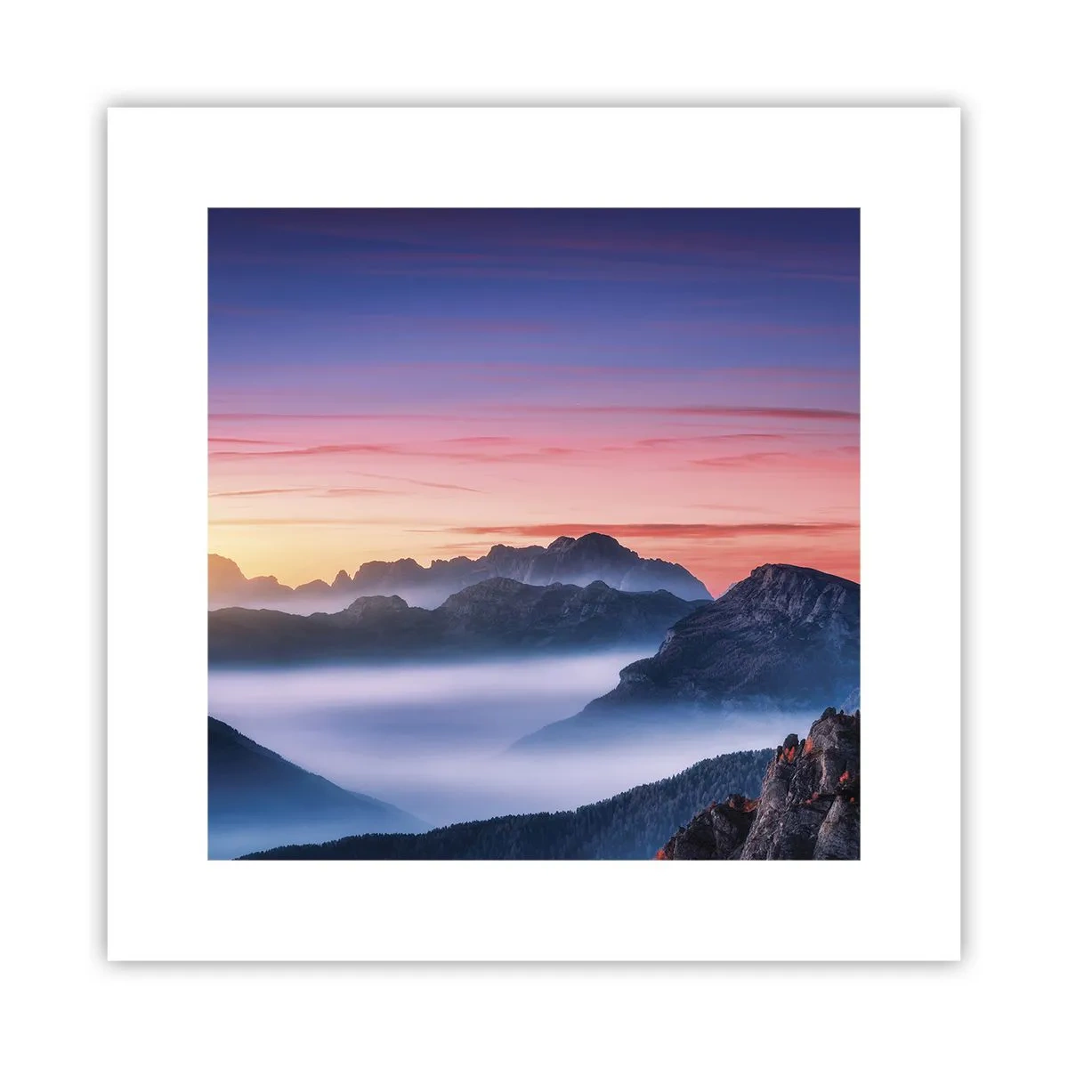 Pôster - Acima dos vales - 30x30 cm