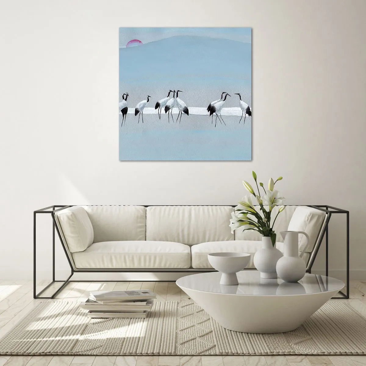 Quadro em vidro - Depois de um dia quente - 40x40 cm