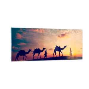 Quadro em vidro - O misterioso espírito do Oriente - 100x40 cm