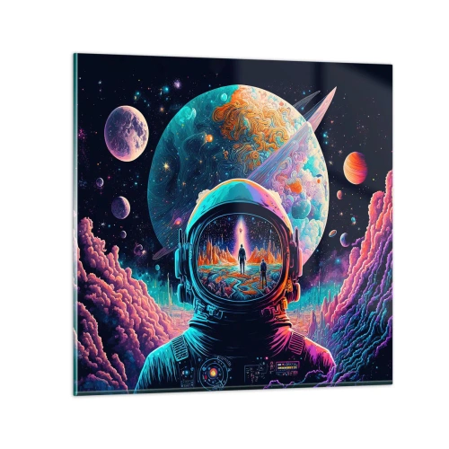 Quadro em vidro - Os filósofos não sonharam com isso - 50x50 cm