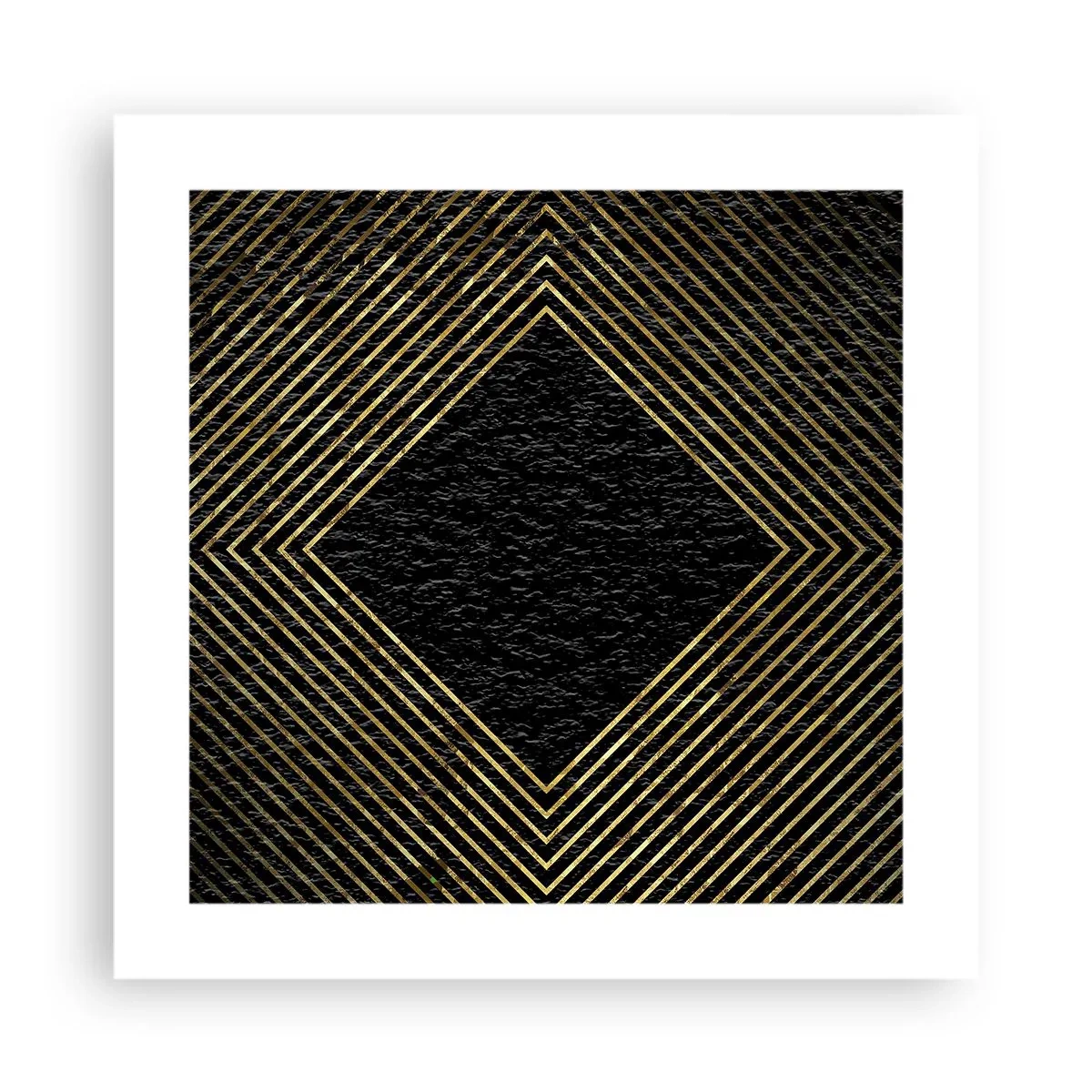 Pôster - Geometria em estilo glamoroso - 40x40 cm